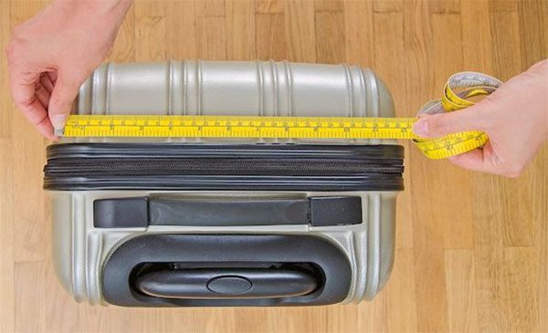 выбор размера и веса чемодана