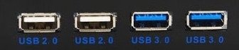 Еще один показательный пример: USB 2.0 и USB3.0